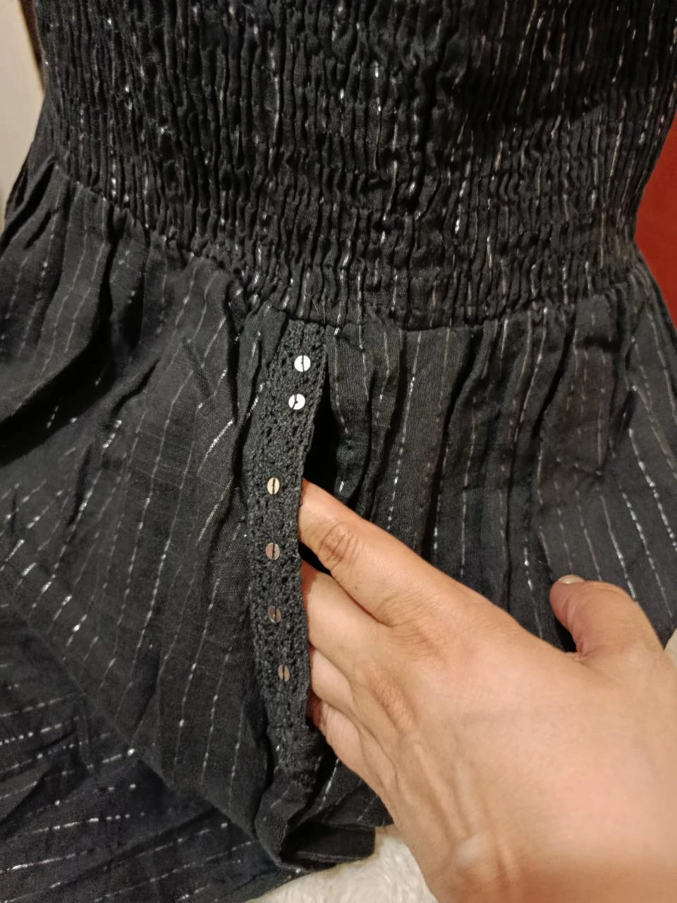 Vestido longo brilhante Nj couture tamanho G – photo 11
